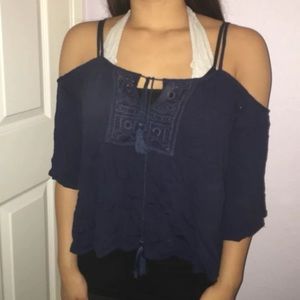 Navy blue top